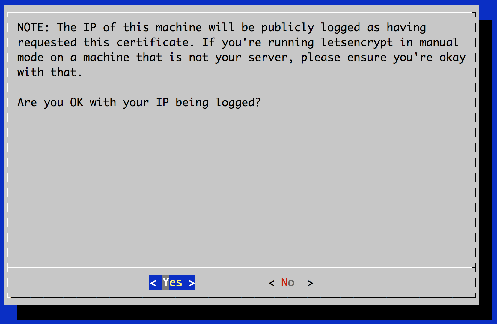 Confirm IP Logging
